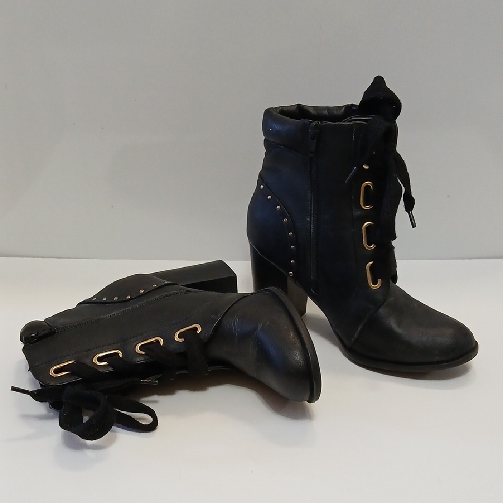 Womens' 9 "Apt 9" Black Ankle Booties